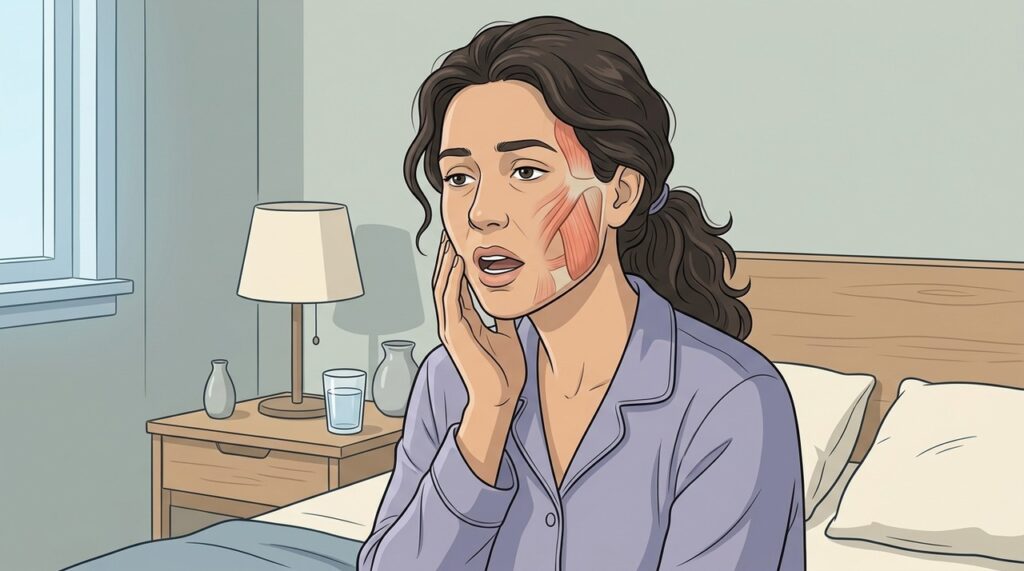 Bruxismo do sono pode acontecer sem percepção e deixar tensão ao amanhecer.