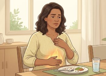 A azia depois de comer não vem só da comida ácida, mas geralmente do volume no estômago e da posição do corpo