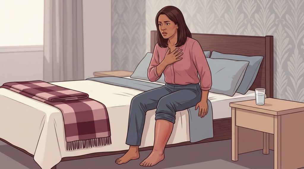 Dor ao respirar e coração acelerado podem acompanhar uma embolia pulmonar repentina.