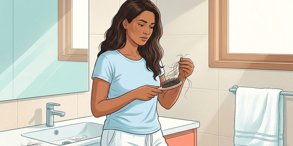 A queda de cabelo diária não se deve apenas ao estresse, mas na maioria das vezes à deficiência de ferro e vitamina D