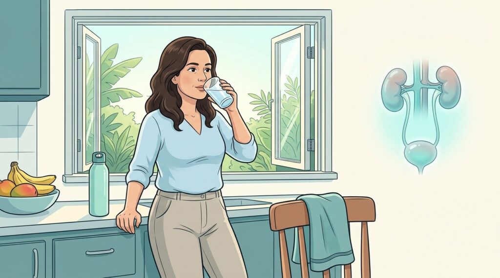 Frequência urinária varia com clima, suor, alimentação, cafeína e função renal.