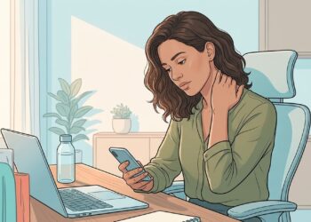 Aquela dor no pescoço no fim do dia pode estar ligada ao jeito que você usa o celular
