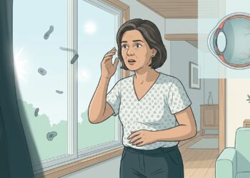 Descolamento de retina: os sintomas visuais que exigem consulta oftalmológica no mesmo dia