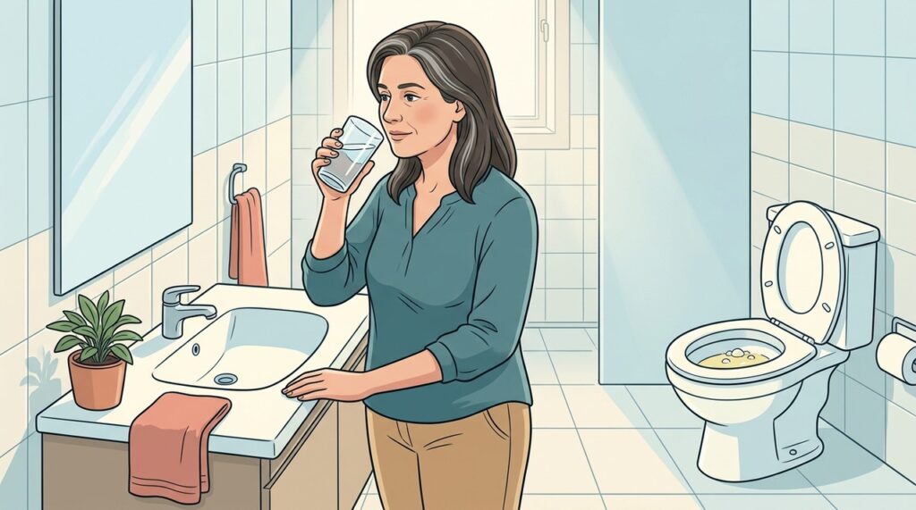 Hidratação e força do jato também podem explicar espuma urinária ocasional.
