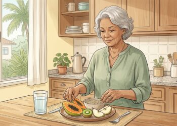 Alimentos que ajudam a manter o intestino funcionando bem em idosos