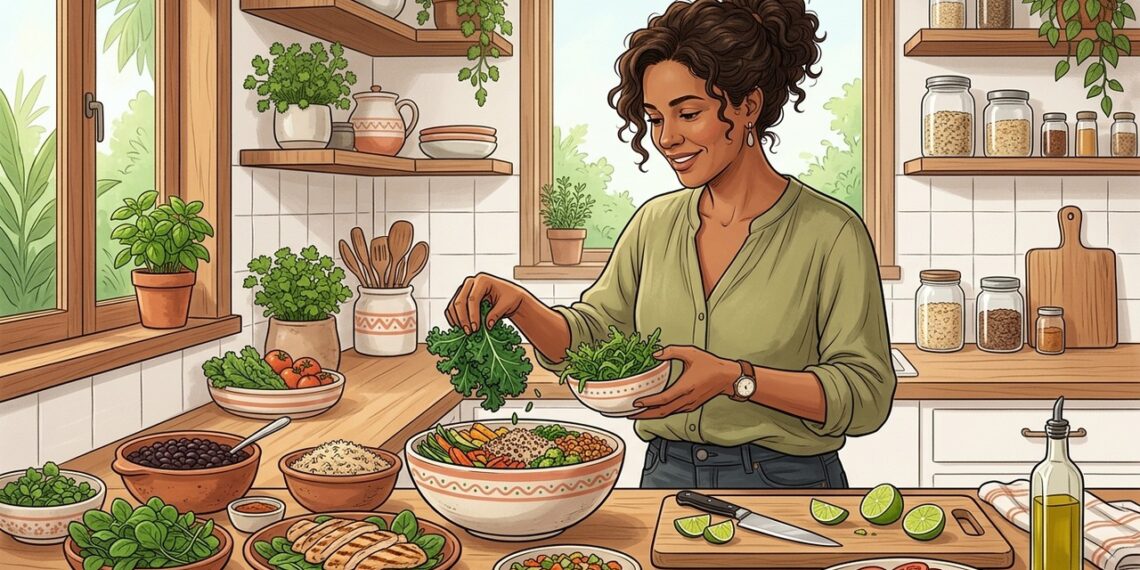 Incluir vegetais folhosos verde-escuros nas refeições ajuda a atingir a meta diária de folato, magnésio e vitamina K