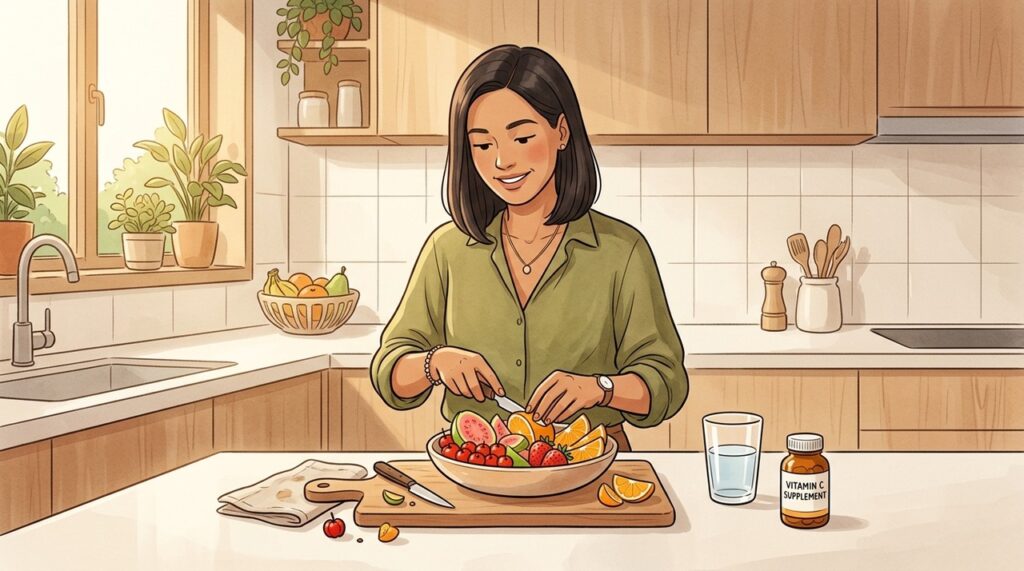O uso contínuo de vitamina C pode encurtar sintomas, sem prevenir resfriados na maioria.