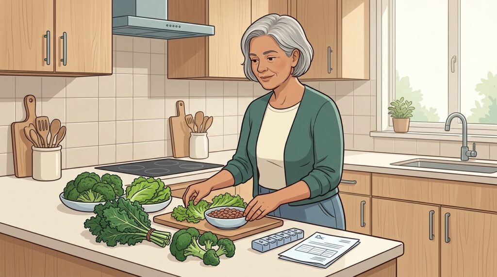 Constância alimentar e monitoramento são mais importantes do que restringir vitamina K.