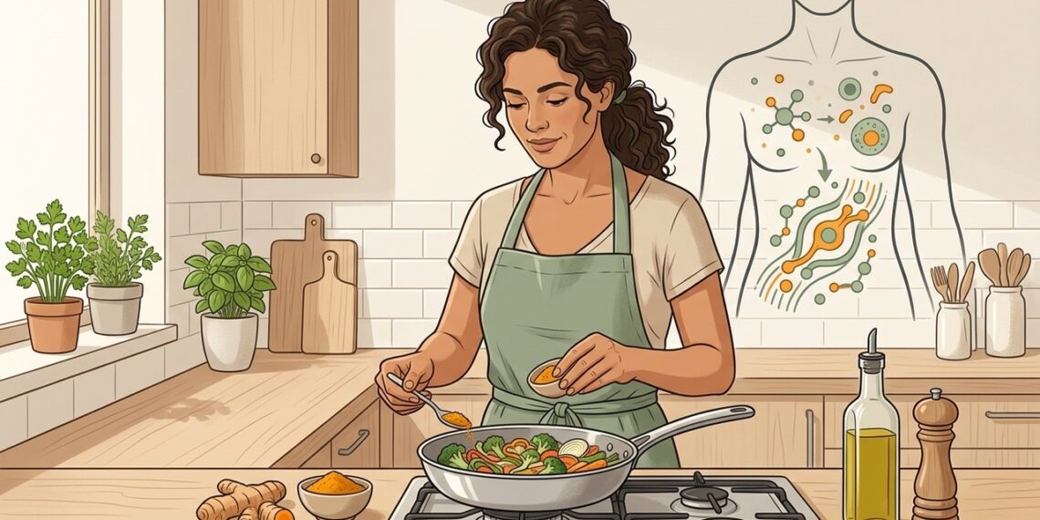 Cúrcuma na alimentação: o que a ciência mostra sobre o efeito anti-inflamatório e como consumir