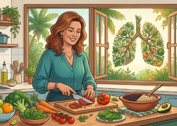 A proteção do pulmão pela alimentação não vem de uma vitamina isolada, mas sim do conjunto de frutas e verduras da rotina
