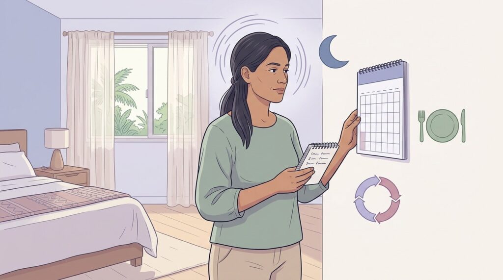 Observar ciclo, sono e refeições ajuda a identificar gatilhos individuais da enxaqueca.