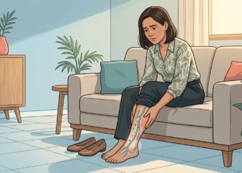 O que causa dormência e peso nas pernas ao fim do dia