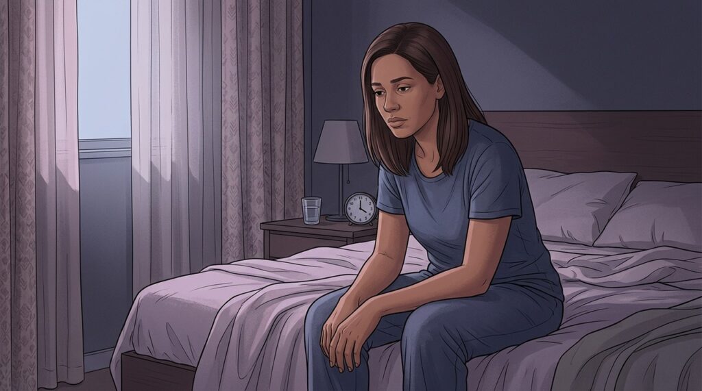 Insônia persistente merece atenção quando vem acompanhada de cansaço, irritabilidade ou perda de interesse.