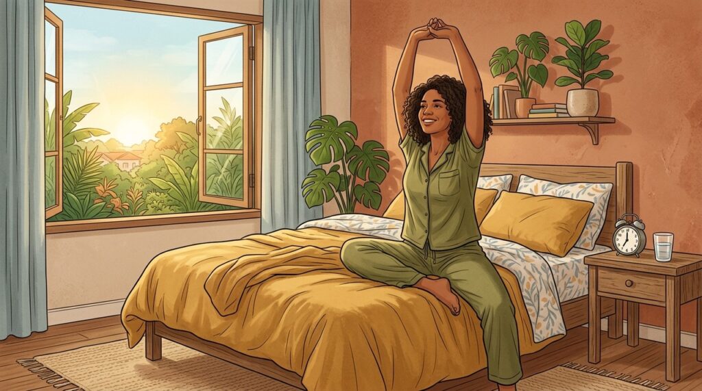 Luz natural e sono regular ajudam a preservar o ritmo saudável do cortisol matinal.