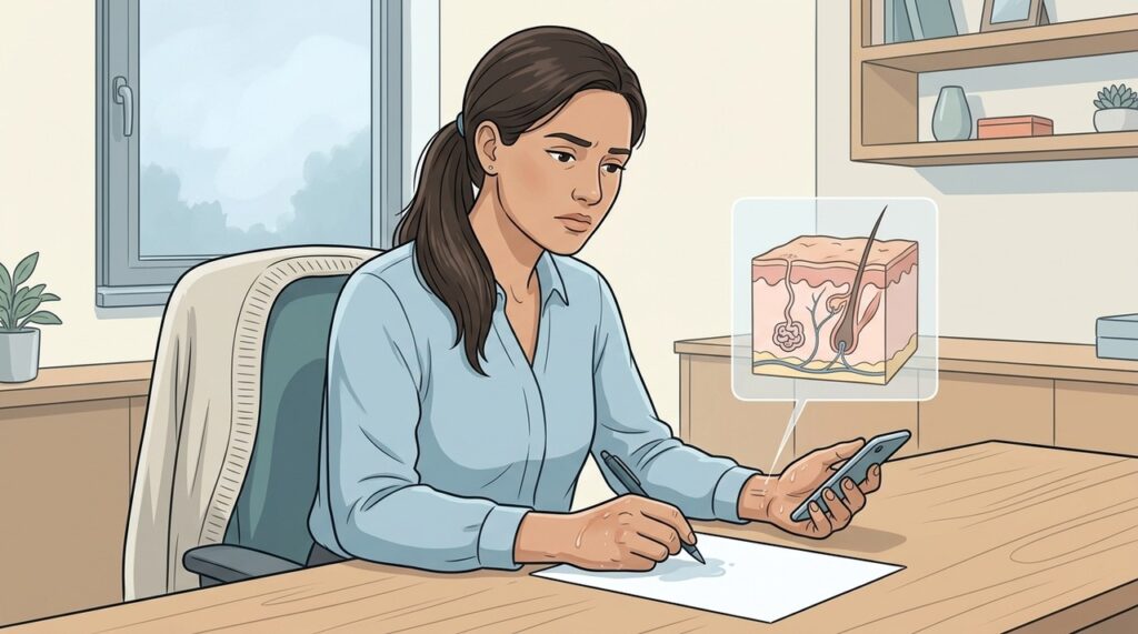 Suor excessivo nas axilas em repouso pode afetar rotina, trabalho e convívio social.