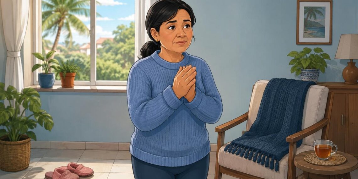 A sensação de frio constante nas mãos e nos pés não se deve apenas ao clima, mas sim em muitos casos à tireoide lenta e à circulação reduzida
