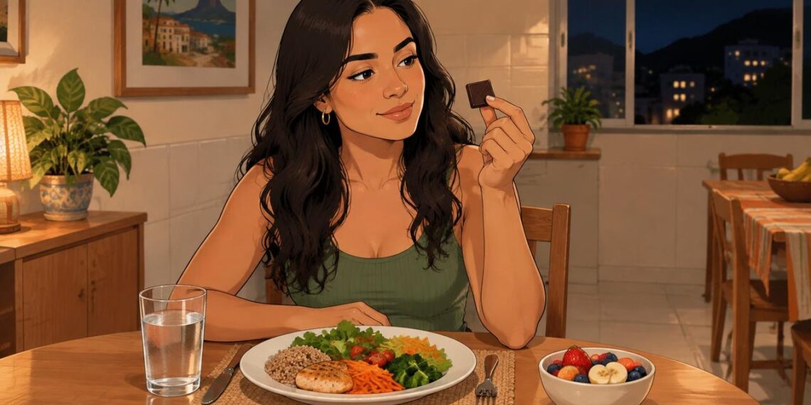 A vontade descontrolada de comer doce à noite não se deve apenas à falta de força de vontade, mas sim ao desequilíbrio da glicose ao longo do dia