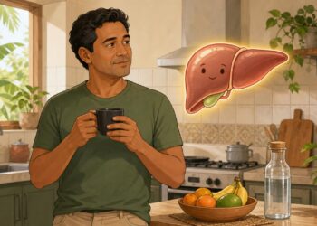Café pode fazer parte da rotina, mas não substitui cuidados com o fígado.