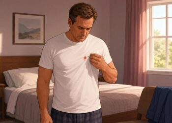 Secreção mamilar e caroço podem indicar câncer de mama masculino.