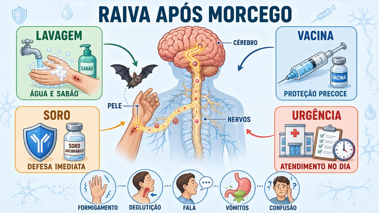 Lavagem, vacina, soro e urgência formam os pilares da prevenção.