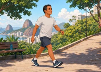Caminhar com regularidade e bom ritmo traz benefícios antes dos 10 mil passos.