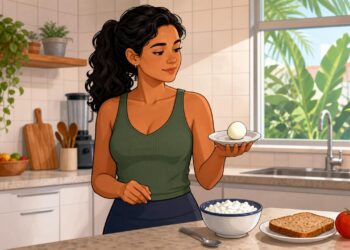 Ovo cozido e cottage magro disputam espaço no lanche proteico diário.