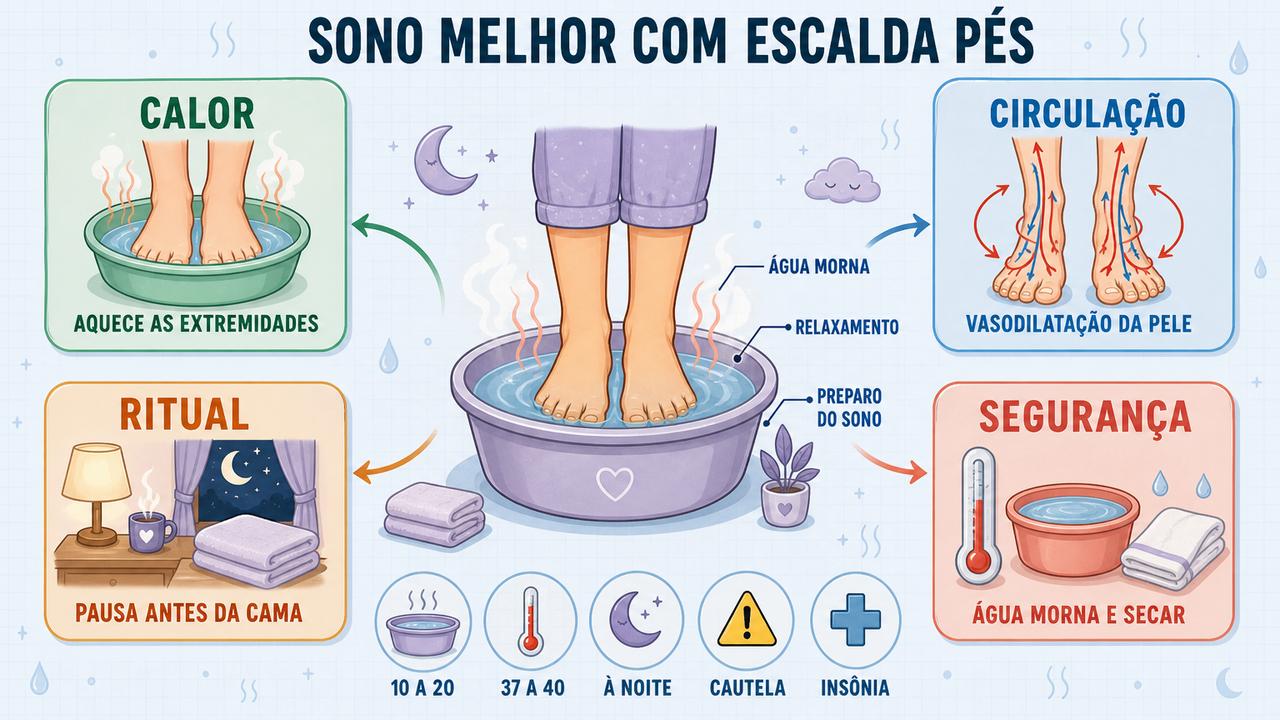 Calor, circulação, ritual e segurança explicam como o escalda-pés atua.