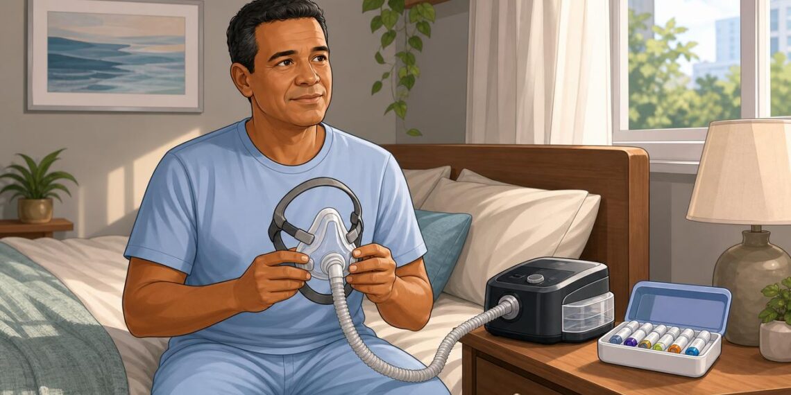 Tirzepatida pode ajudar em apneia obstrutiva com obesidade, sem substituir o CPAP.