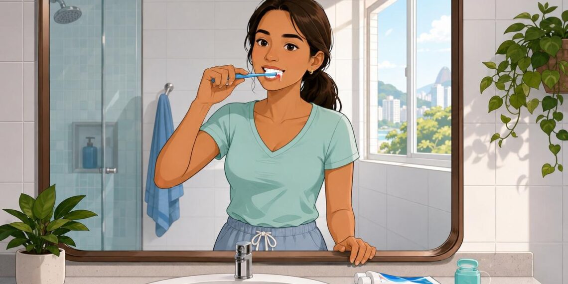 Sangramento na gengiva ao escovar os dentes não é só escovação forte: pode ser um sinal precoce de doença periodontal