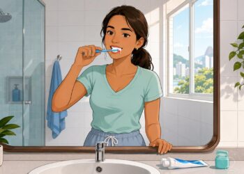 Sangramento na gengiva ao escovar os dentes não é só escovação forte: pode ser um sinal precoce de doença periodontal