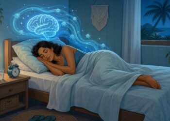 Durante o sono profundo, o sistema glinfático ajuda a remover resíduos cerebrais.