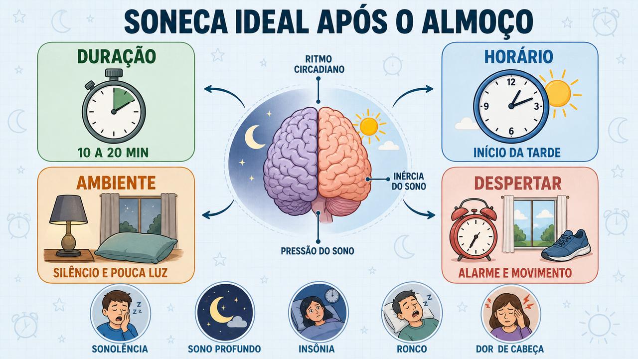 Duração, horário, ambiente e despertar formam os pilares da soneca ideal.
