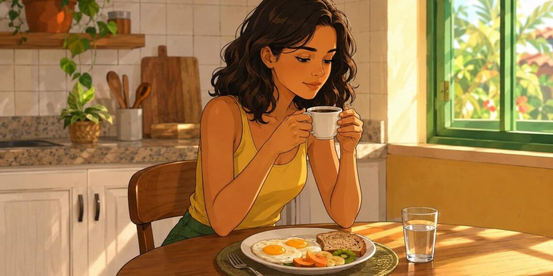 Tomar café antes ou depois do café da manhã: qual horário é melhor para a glicose e para o estômago