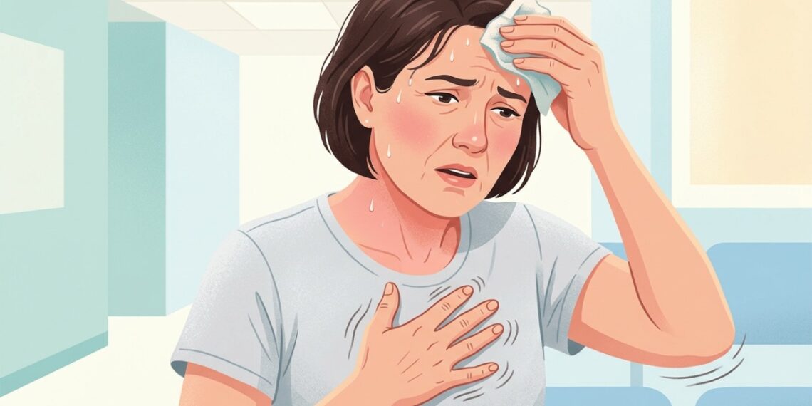 Coração acelerado, tremor e calor excessivo podem aparecer juntos em casos de hipertireoidismo.