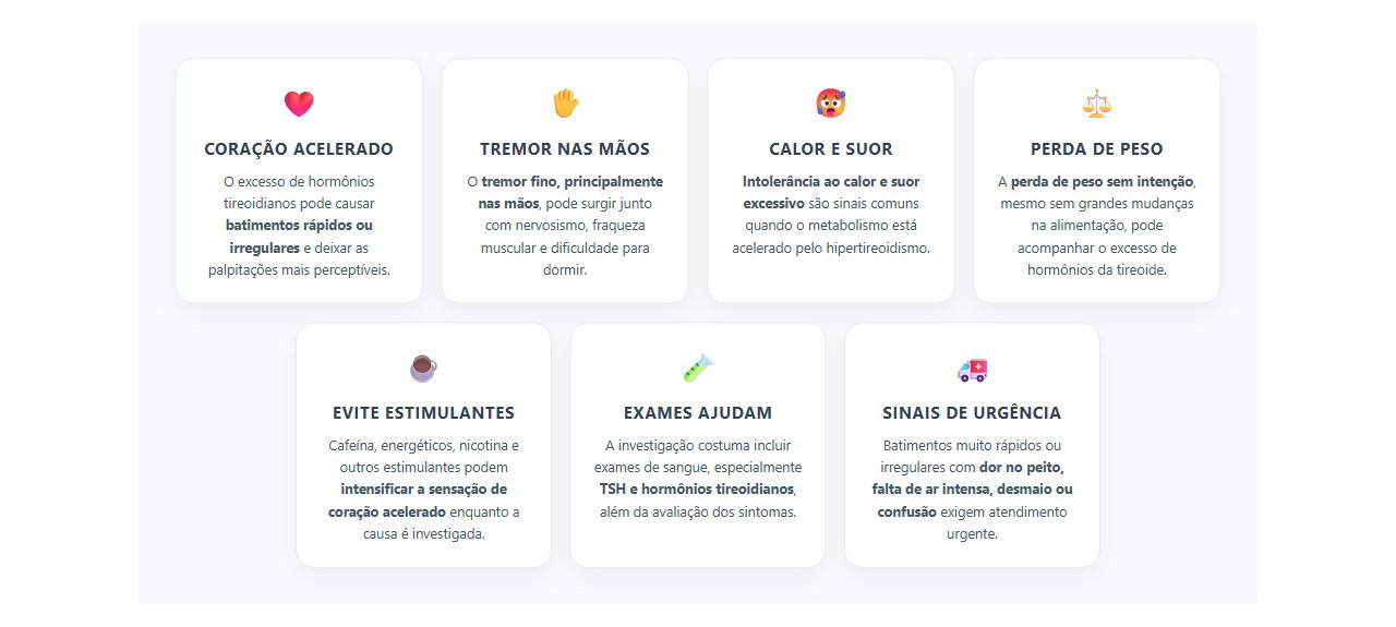 Sinais de que a tireoide pode estar acelerada