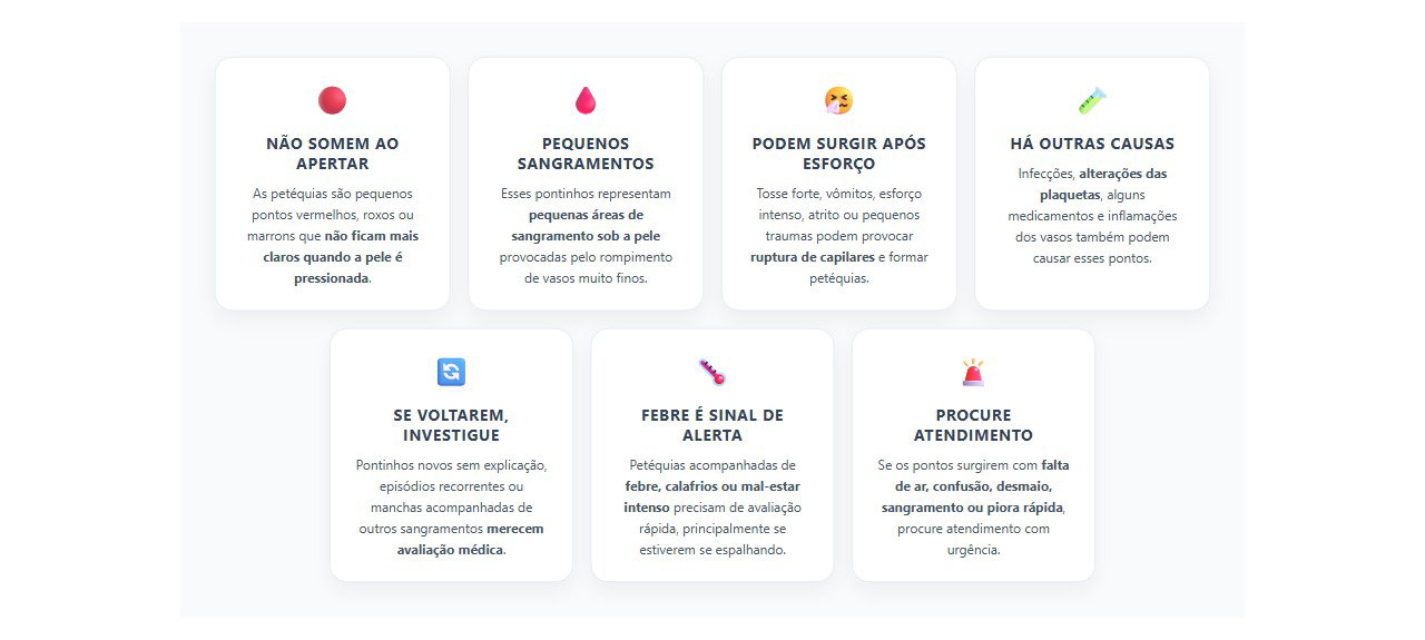 Pontinhos vermelhos na pele: sinais de que podem ser petéquias