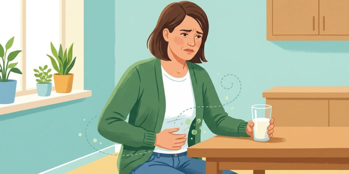 A tolerância à lactose pode diminuir na vida adulta e provocar gases, cólicas e diarreia.