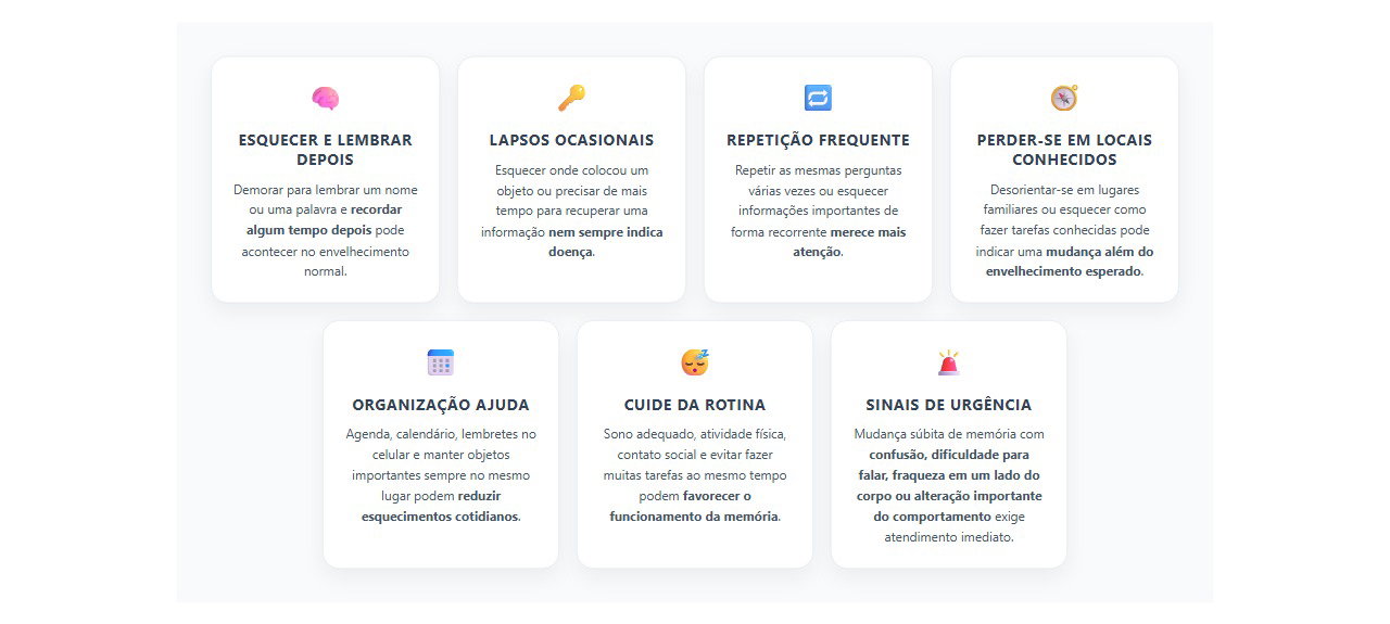 Esquecimento normal ou sinal de alerta? Veja quando a memória merece atenção