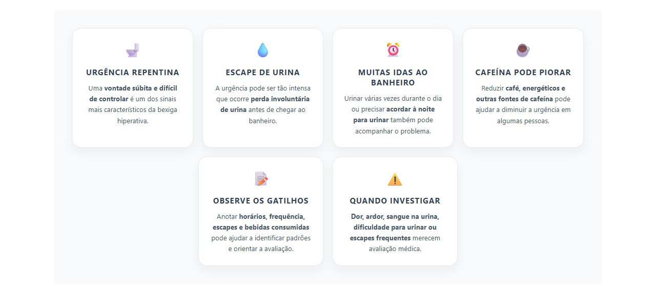 Urgência para urinar: sinais de que a bexiga pode estar hiperativa