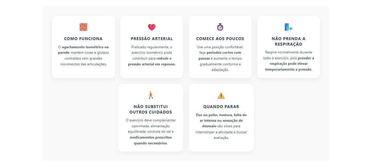 Exercício na parede pode ajudar no controle da pressão