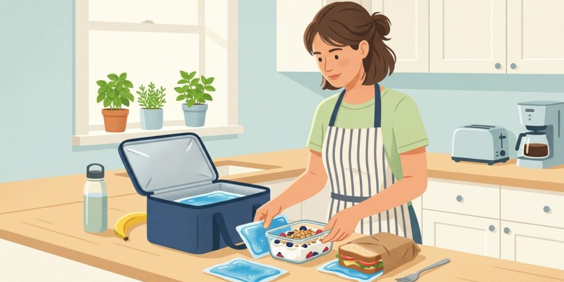 Alimentos perecíveis precisam permanecer refrigerados quando ficam horas fora de casa.