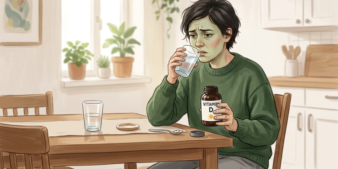 Sede excessiva e náusea após aumentar a vitamina D podem justificar avaliação do uso do suplemento.