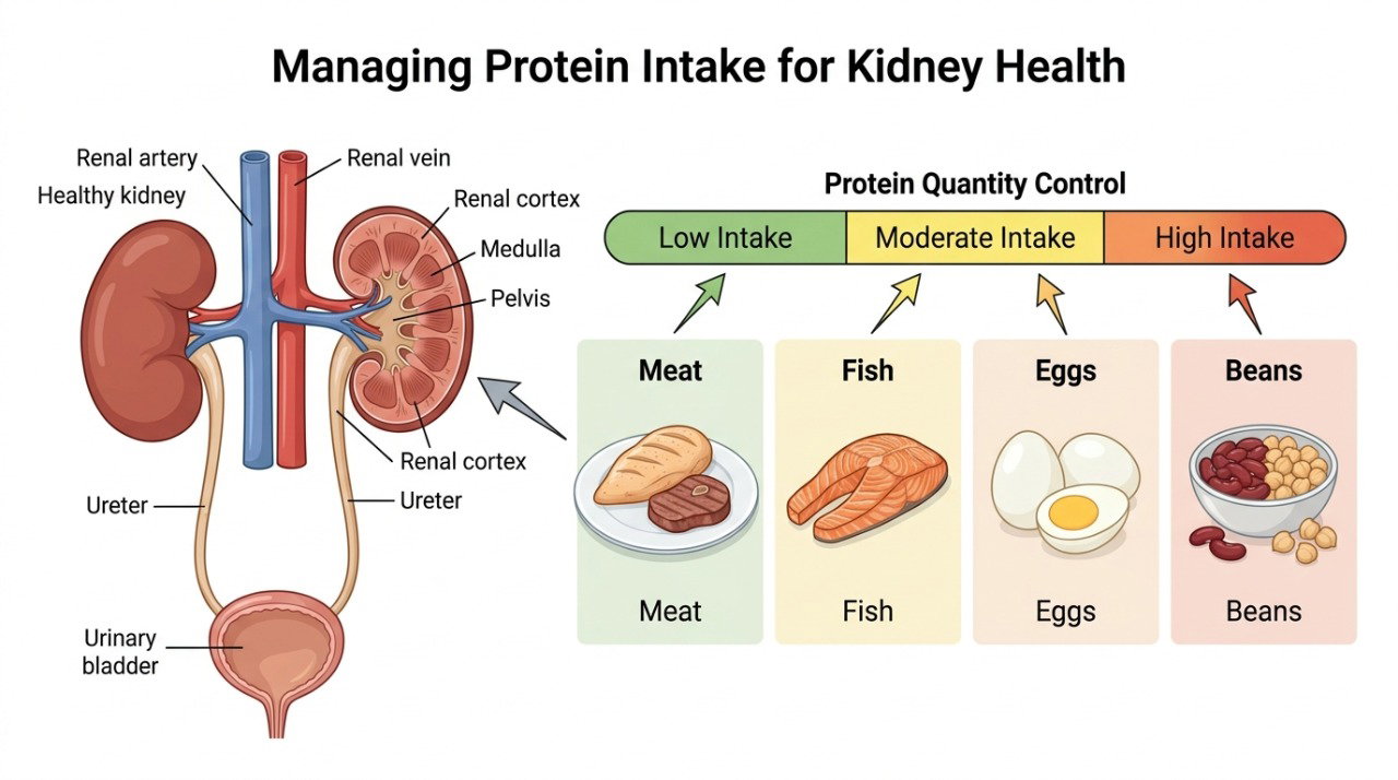 A necessidade de proteína varia conforme a função dos rins, o estado nutricional e o tratamento realizado.