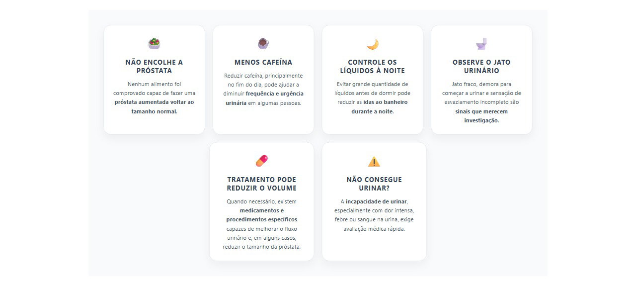 Próstata aumentada: o que a alimentação pode e não pode fazer