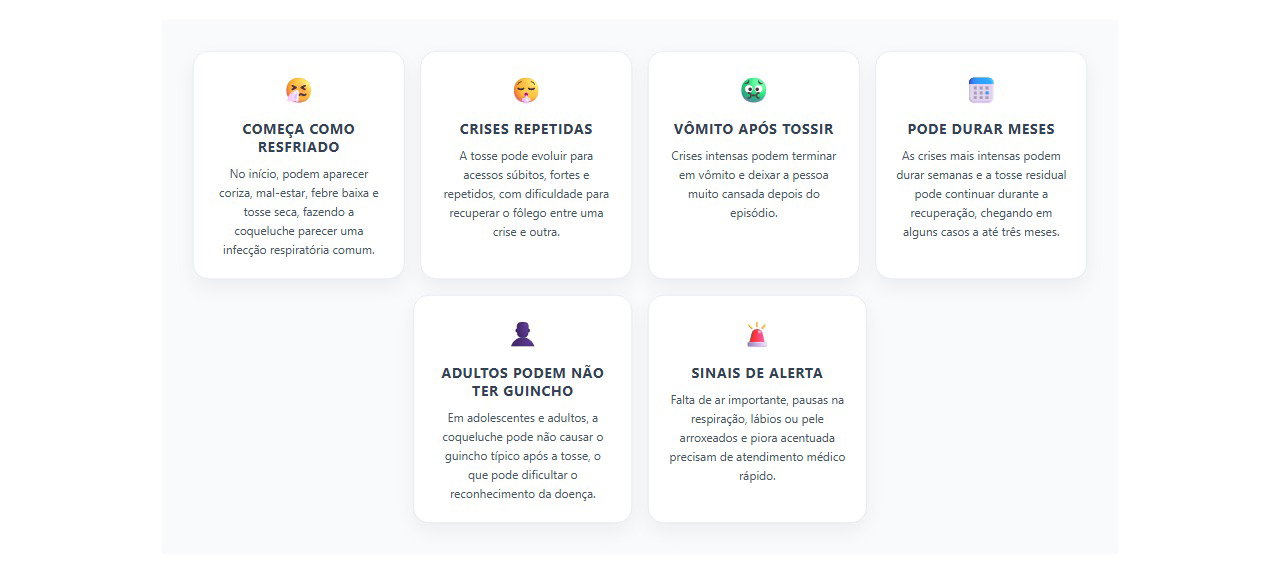 Sinais de que a tosse pode ser coqueluche