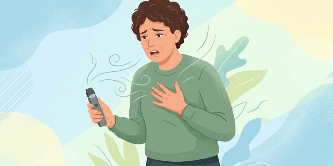 Tosse, chiado e falta de ar após usar vape são sinais que merecem atenção.