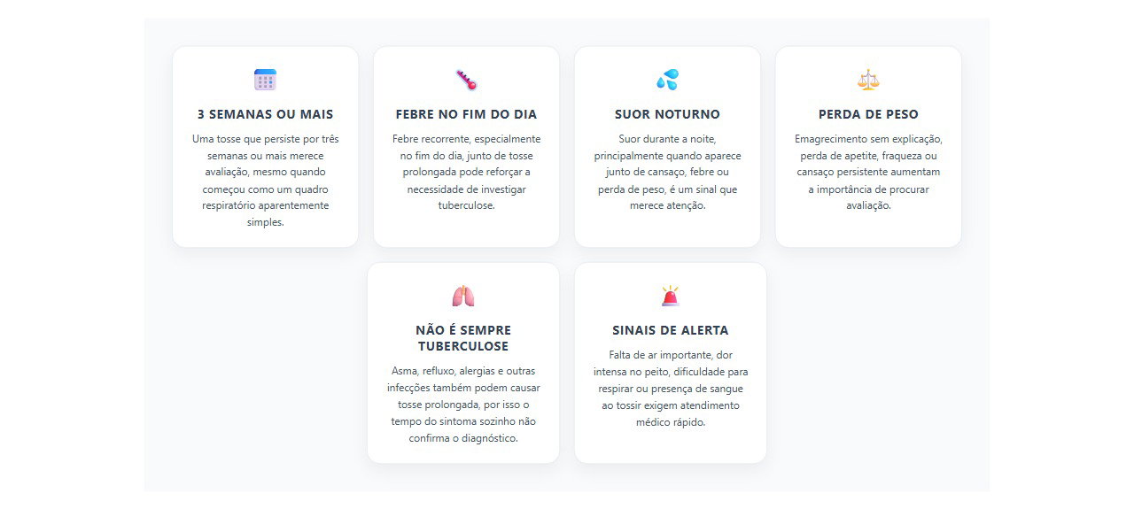 Tosse por 3 semanas ou mais: sinais que pedem investigação