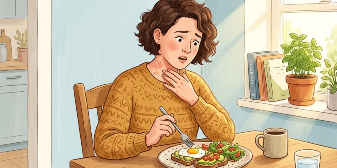 Uma alergia alimentar pode surgir na vida adulta mesmo após anos consumindo o mesmo alimento.