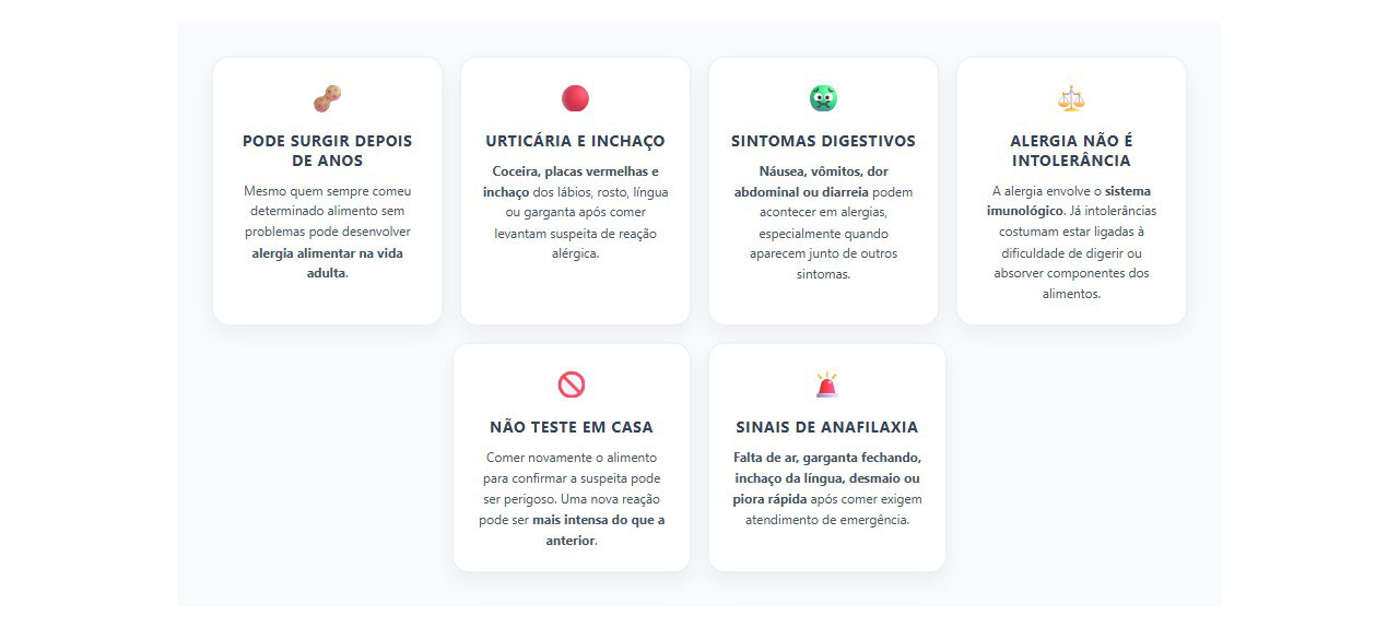 Alergia alimentar pode surgir na vida adulta: 6 sinais para observar