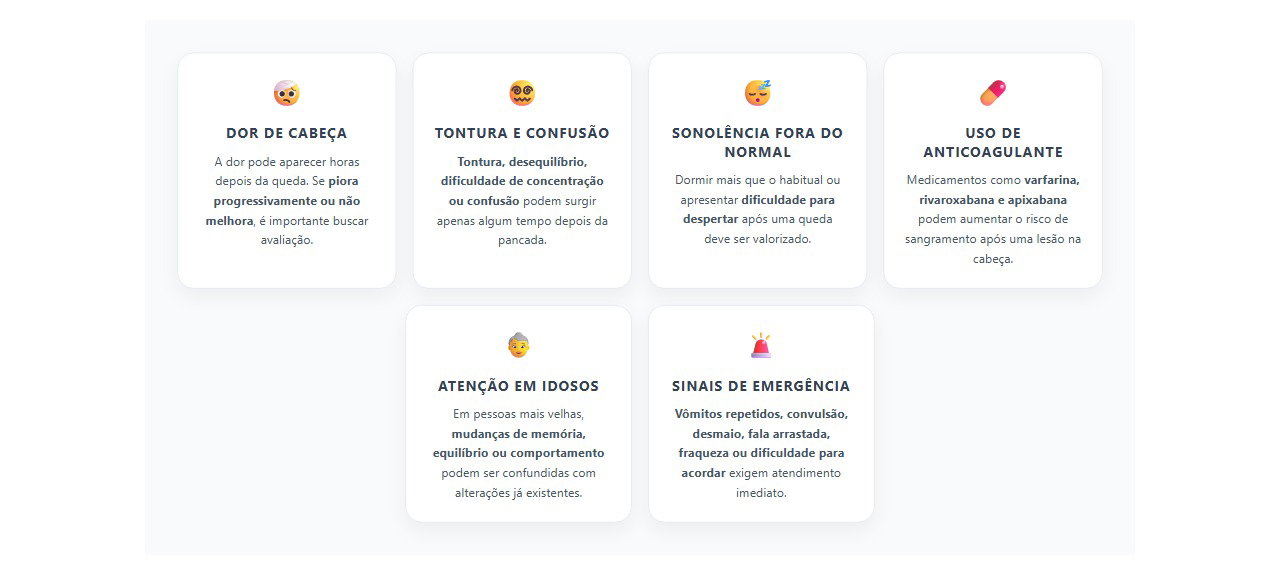 Pancada na cabeça: 6 sinais que podem aparecer depois